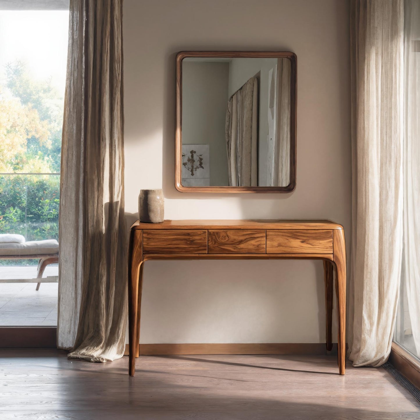 Minimalist Vanity Table With Drawers For Bedroom