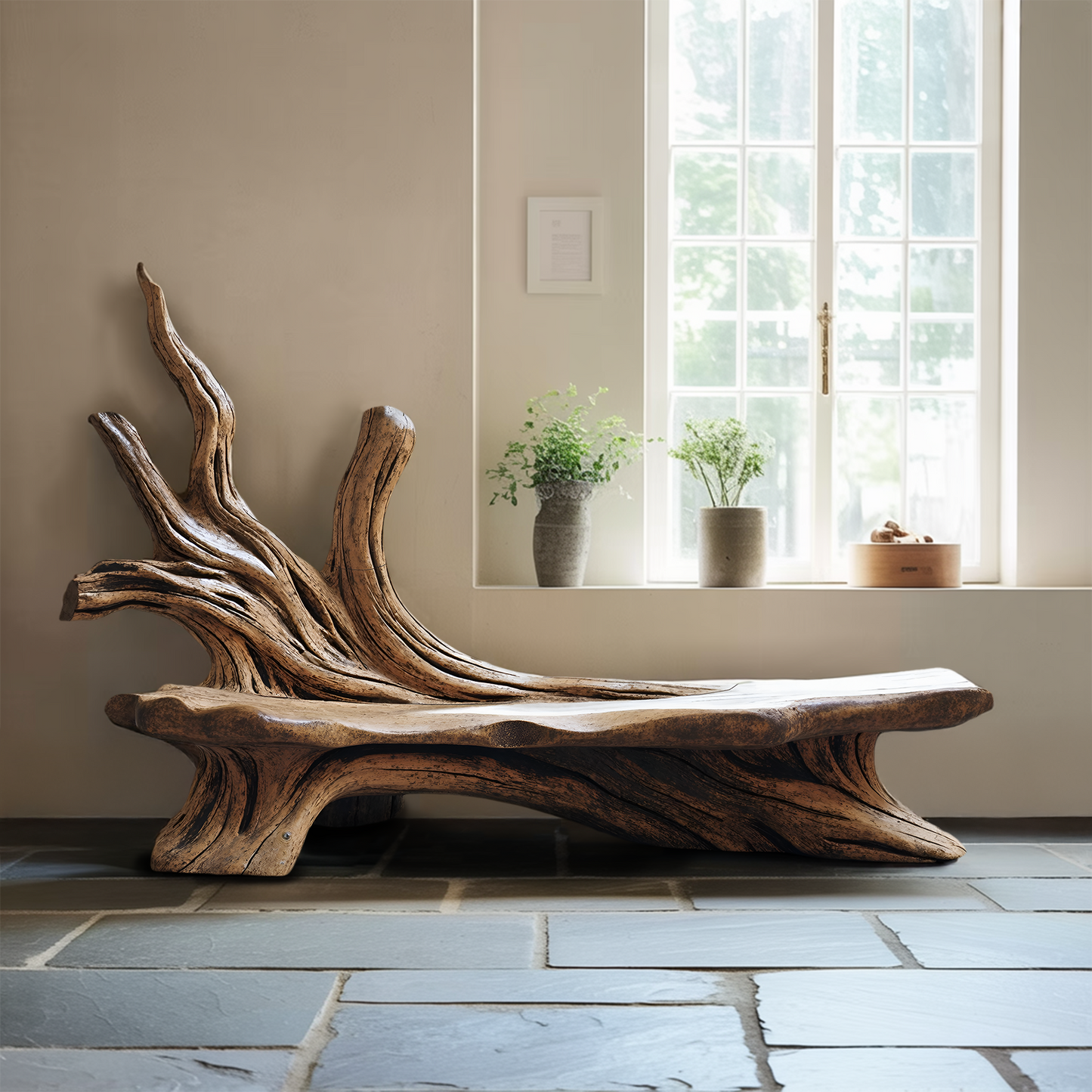 Farmhouse Branch Bench Outdoor Decor For Charming Backyards