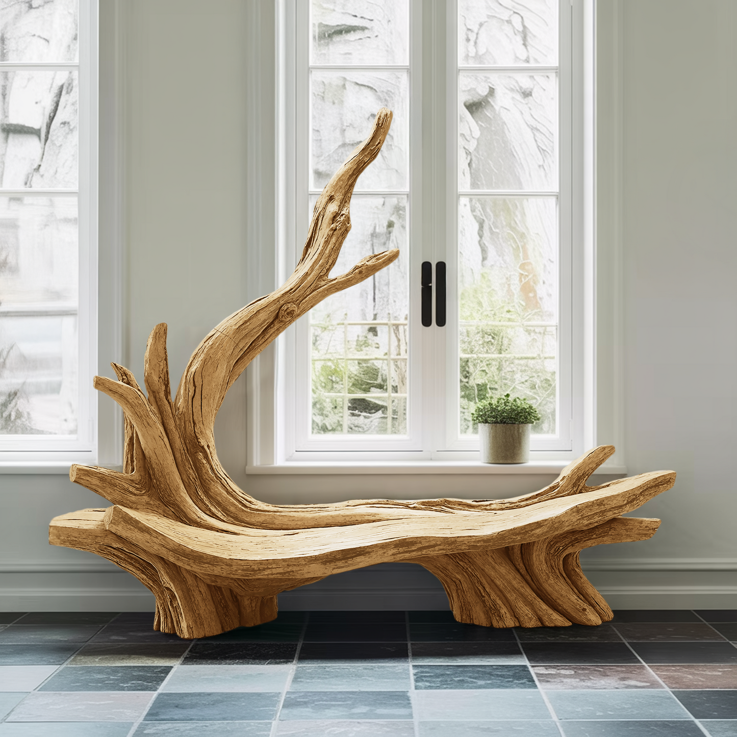 Handcrafted Live Edge Bench For Artistic Patio Designs