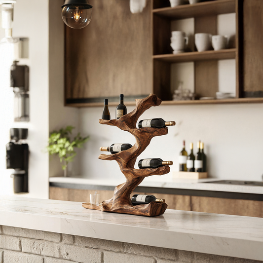 Rustic Wine Holder For Furniture Display Shelf Ideas