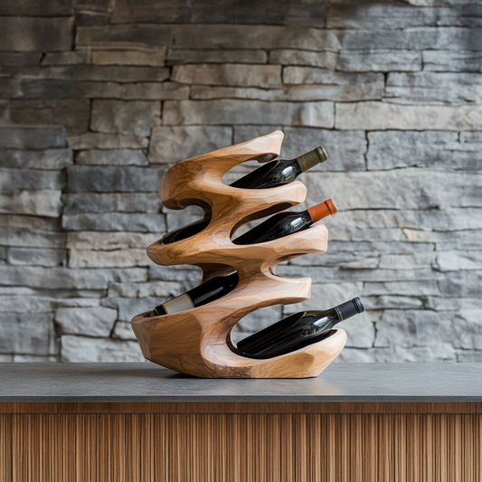 Farmhouse Wine Holder For Cozy Dining Room