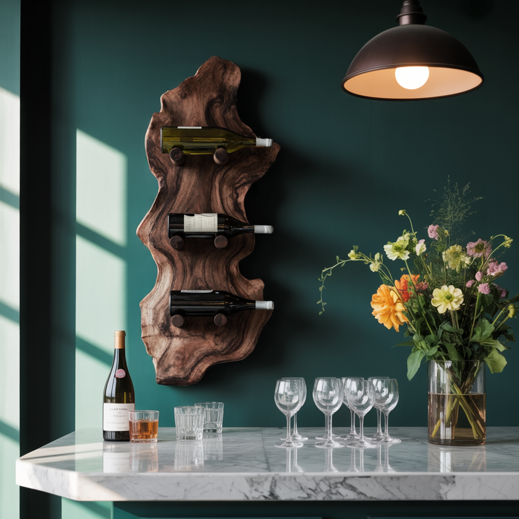 Farmhouse Wine Rack For Country Home Decor