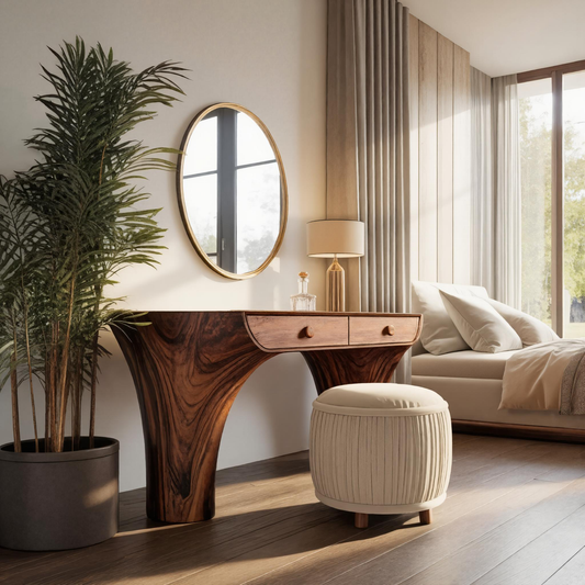 Modern Handmade Vanity Desk For Bedroom