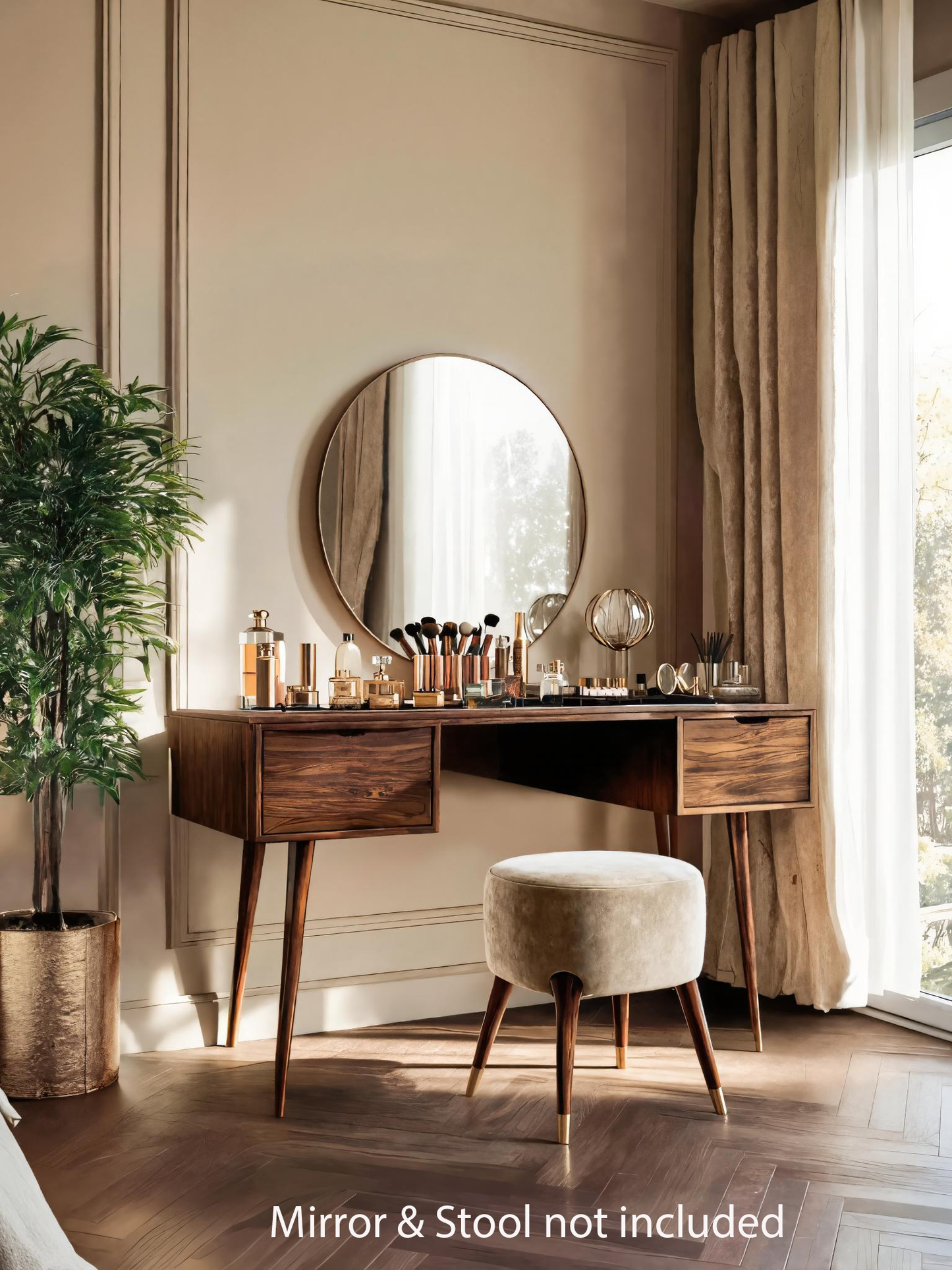Mid Century Handmade Vanity Table For Bedroom