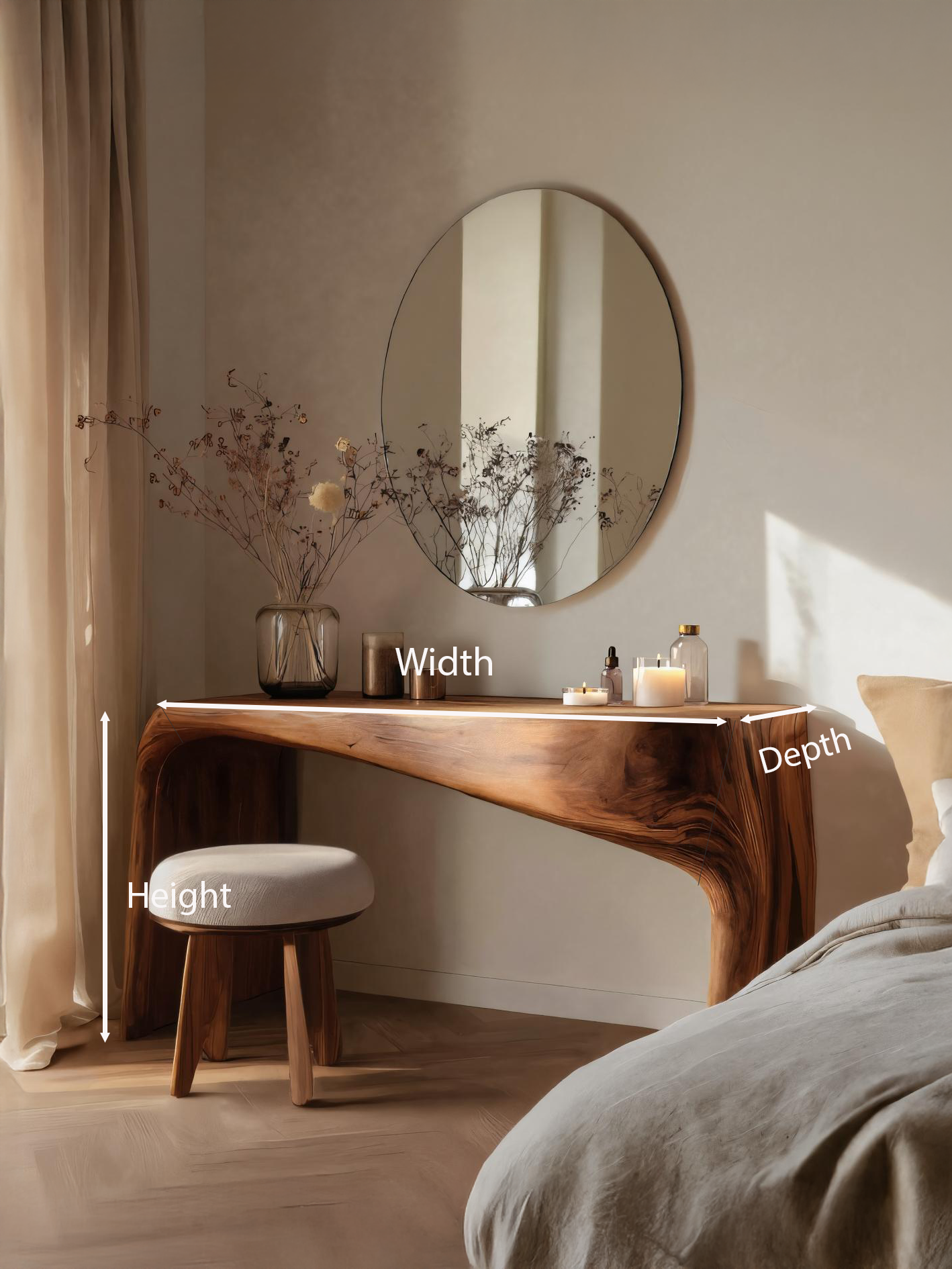 Modern Vanity Table For Bedroom Makeup