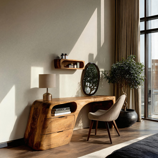 Modern Vanity Table With Storage Drawers For Bedroom