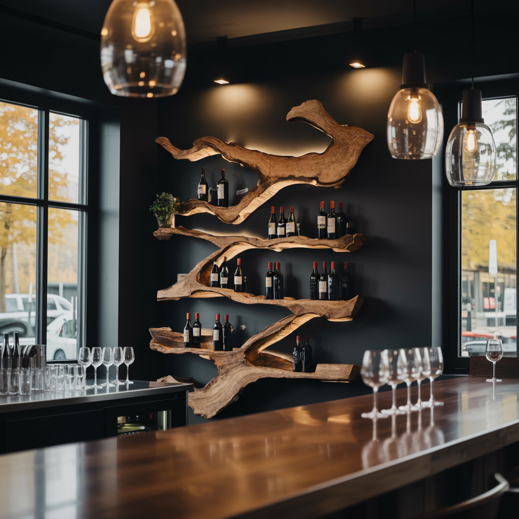 Farmhouse Wine Holder For Furniture Wine Rack Display