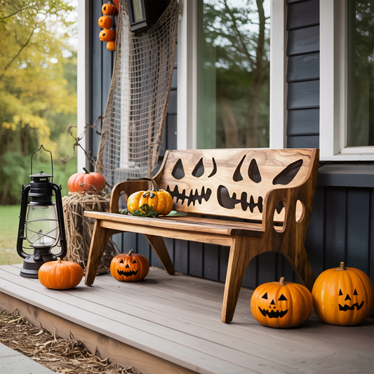 Rustic Wooden Bench For Living Room Vintage Furniture Decor