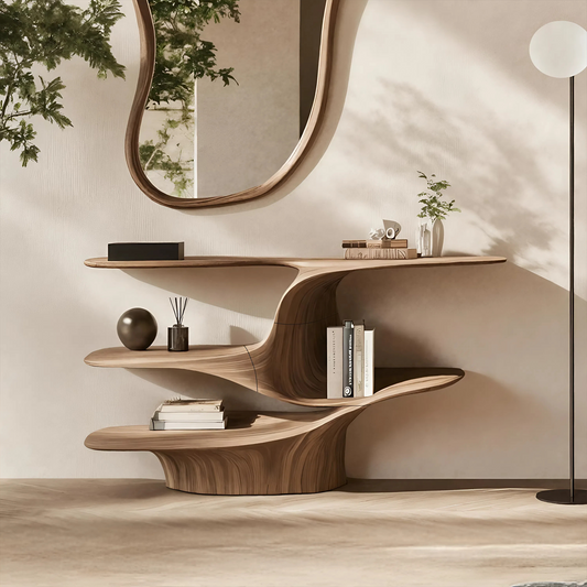 Rustic Live Edge Vanity For Bathroom Design And Storage