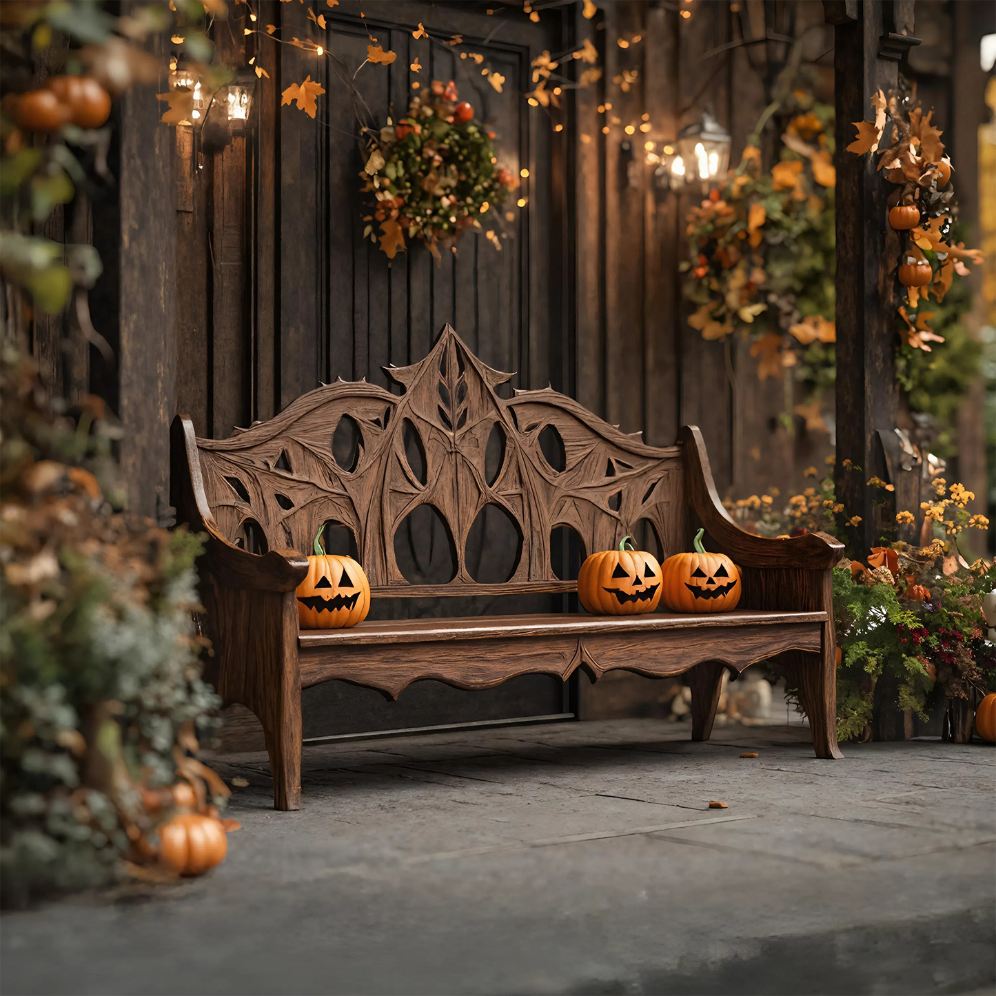 Mid Century Halloween Patio Chair For Spooky Outdoor Design